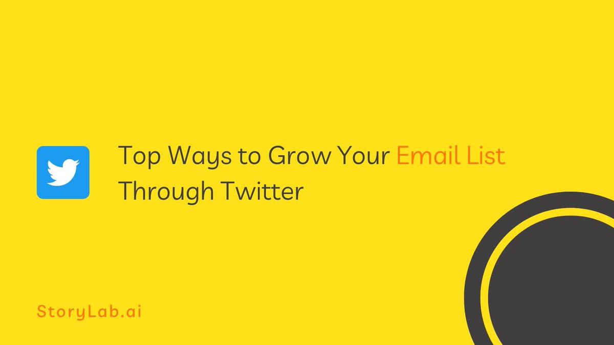 5 Ways to Grow Your Email List Through #Twitter

Twitter and #EmailMarketing Working Together

#TwitterMarketing #SocialMedia #SocialMediaMarketing #GrowthHacking buff.ly/42c3Ol7