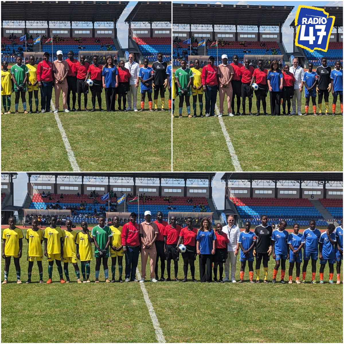 Dagoretti Girls (Nairobi) VS. Kobala (Homa Bay)  

Half-time scores: Dagoretti 0-2 Kobala

It is the girls' final of the #EuropeDayKenya Football ⚽️ Tournament at Ulinzi Sports Complex.
@EUAmbKenya  #EuDayKe  #HapaNdipo