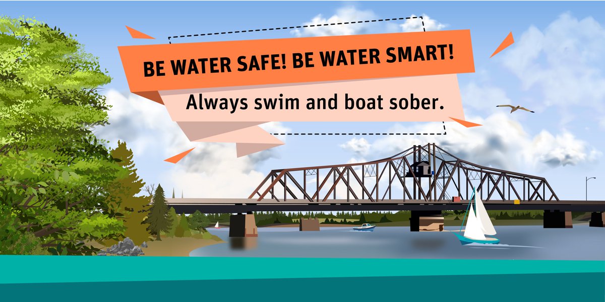 This summer…Be Water Safe! Be Water Smart! Protect yourself and others. Swim and boat sober on the water. In Canada, it’s against the law to operate a boat while impaired, whether by alcohol, cannabis, or other drugs. For more information visit phsd.ca/safety