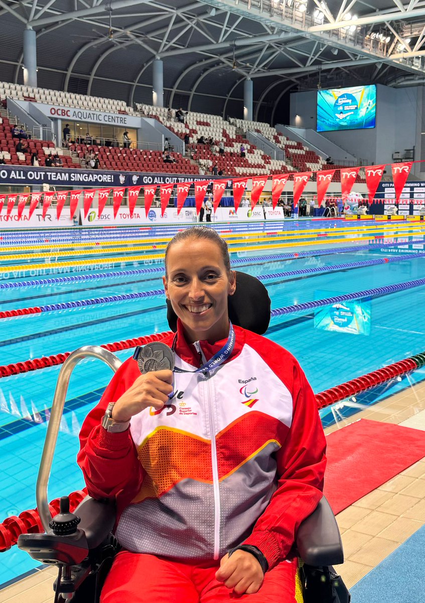 Teresa Perales, medalla de plata 🥈 en 200 libres multidisability en las Series Mundiales de #natacion paralímpica de #Singapur

Enhorabuena @teresa_perales
🏊‍♀️🏊‍♂️🏊‍♀️
@Fundacion_ONCE @lcgd62