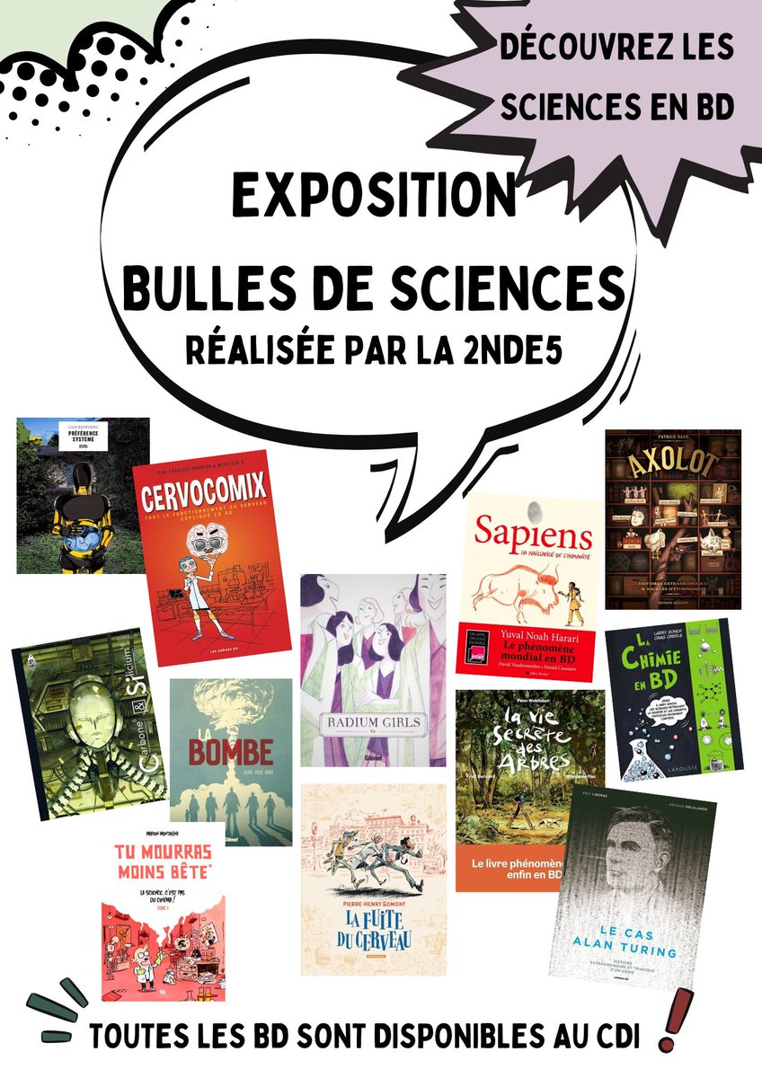Dès aujourd'hui sur la mezzanine du <a href="/LyceeYourcenar/">Lycée Yourcenar</a> !