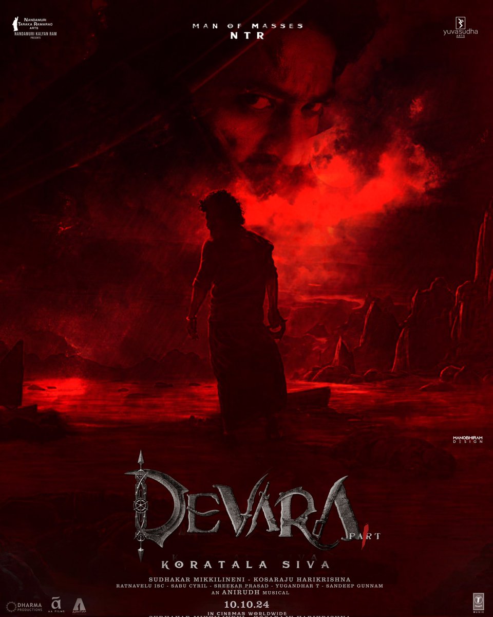 Devara Poster Design 🌊⚔️

#FearSong from May 19th💥

#Devara #JrNTR #AllHailTheTiger 
@tarak9999 @NTRFanTrends @DevaraMovie