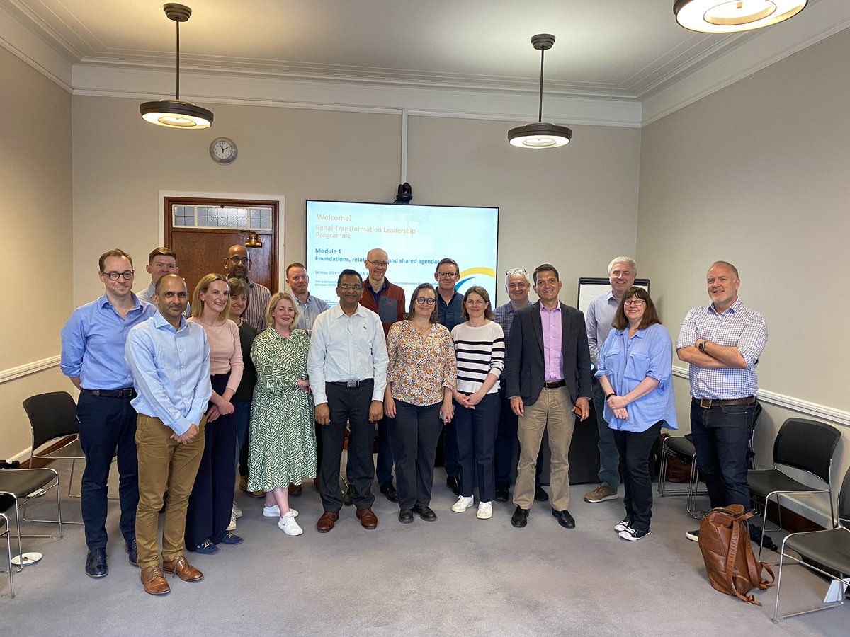 Yesterday our renal network leads got together for the launch of <a href="/NHSEngland/">NHS England</a>’s renal leadership training programme. The 8 regional networks will lead transformation of kidney care across England #RSTP