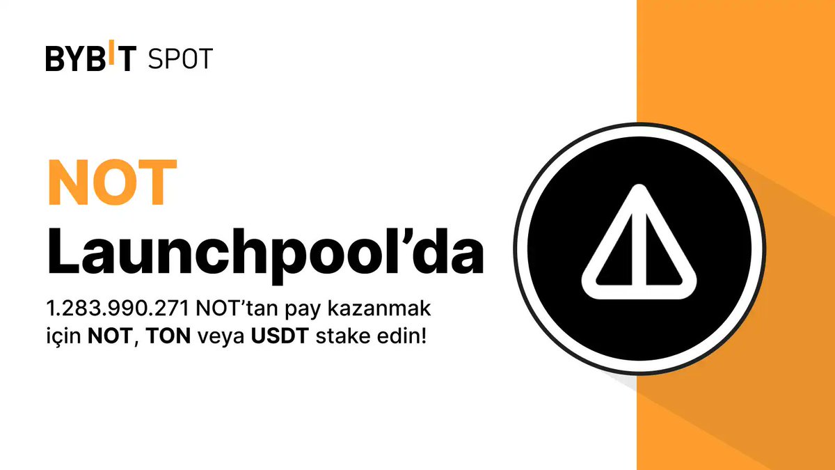 $NOT coinlerin listelenmesi sırasında yaşanan toplu kaosu tek telafi eden borsa yine @Bybit_Official oldu. Topluluğa airdrop şeklinde 26milyon dolarlık coin 3gün içinde gönderilecek. 

announcements.bybit.com/tr-TR/article/…

Bir de böyle bir stake / ödül havuzu açıldı. Hem tokenleri beleş