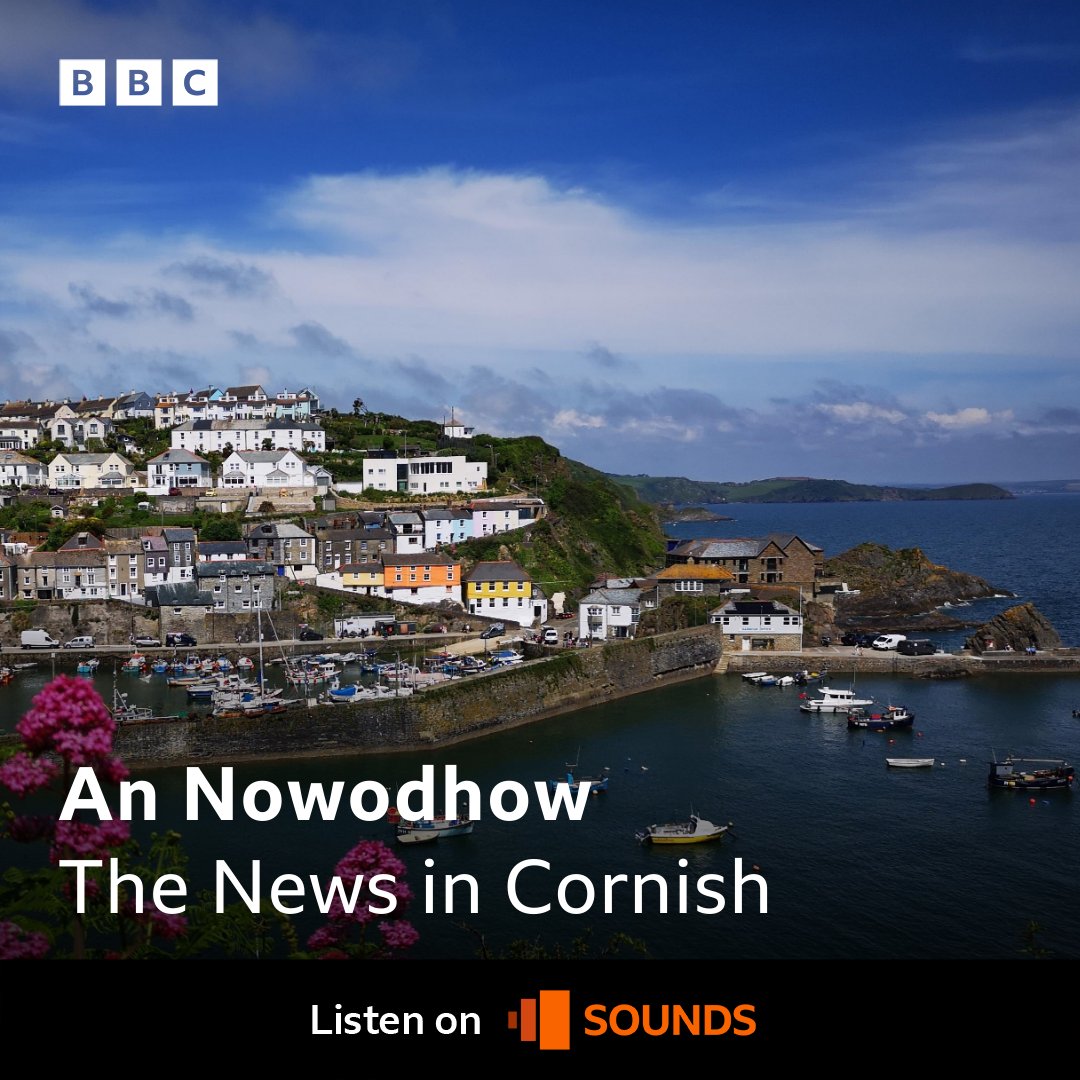 If you missed last week's #AnNowodhow - The News in Cornish - you can listen back here and follow the words in #Kernewek and English

➡️ bbc.in/4bmxWPW 

Pic: Mevagissey by BBC Weatherwatcher Lisadorne