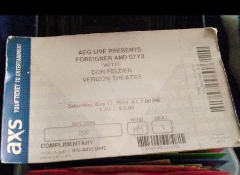 On this day in 2014,I saw @STYXtheBand @ForeignerMusic and @donfelder in concert over at the old Verizon Theatre  now known as @TxTCUTheatre.