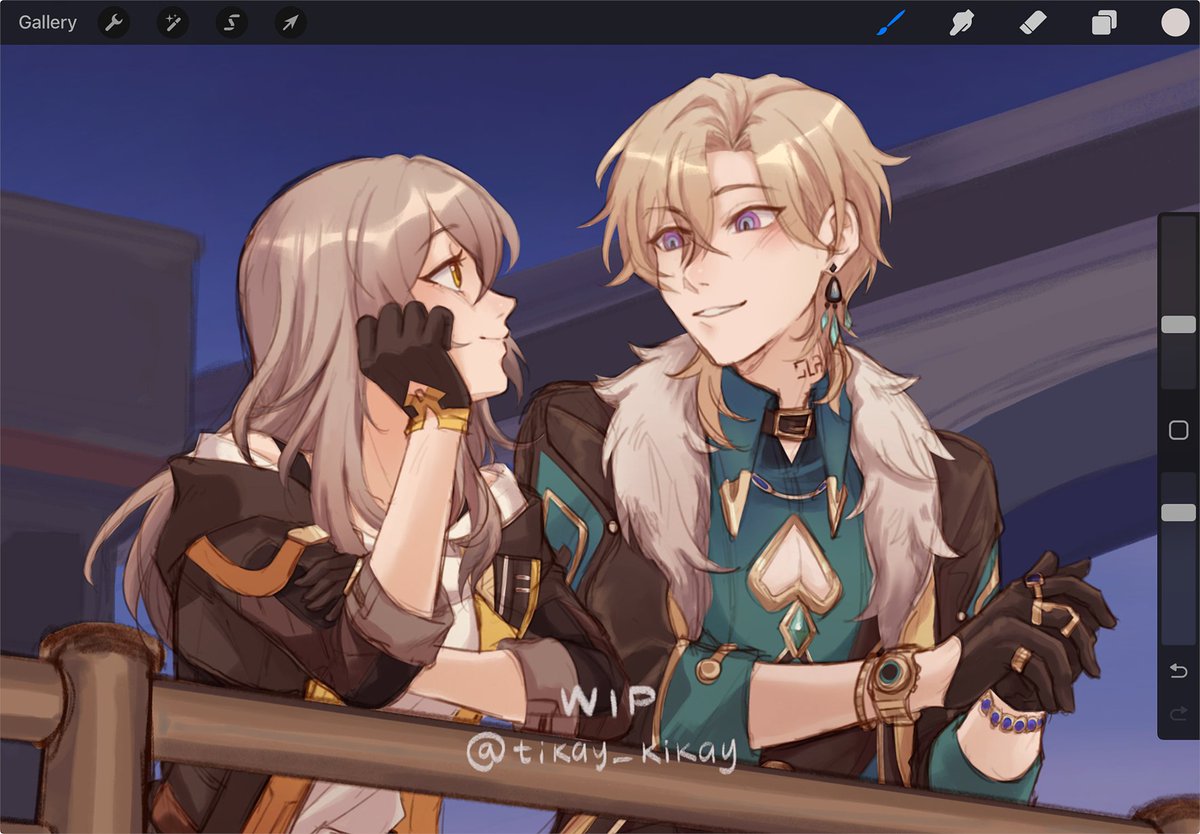 Another wip... work and family problems have been taking up my free time lately😭
#Avenstelle #アベ星