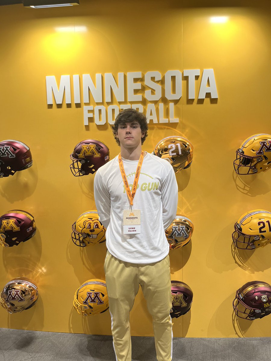 Luke Olson (@lukeolson_4) on Twitter photo Had a great visit <a href="/GopherFootball/">Minnesota Football</a> this past weekend! Thanks <a href="/chanbuning/">Chandler Buning</a> <a href="/GCRecruit/">Gerrit Chernoff</a> <a href="/KramerCook/">Kramer Cook</a> <a href="/Coach_Fleck/">P.J. Fleck</a> <a href="/AndrewSowderCR/">Andrew Sowder</a> for the great visit, I hope to be back soon!
Measurable’s taken by staff- 6’3 207lbs, 77in wingspan, hand size 8 5/8 Had a great visit <a href="/GopherFootball/">Minnesota Football</a> this past weekend! Thanks <a href="/chanbuning/">Chandler Buning</a> <a href="/GCRecruit/">Gerrit Chernoff</a> <a href="/KramerCook/">Kramer Cook</a> <a href="/Coach_Fleck/">P.J. Fleck</a> <a href="/AndrewSowderCR/">Andrew Sowder</a> for the great visit, I hope to be back soon!
Measurable’s taken by staff- 6’3 207lbs, 77in wingspan, hand size 8 5/8