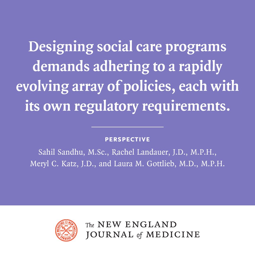 U.S. health plans that aim to address members’ social needs face a host of regulatory obstacles whose management requires deep engagement by institutional compliance offices. Read the full Perspective: nej.md/3UT1sqC