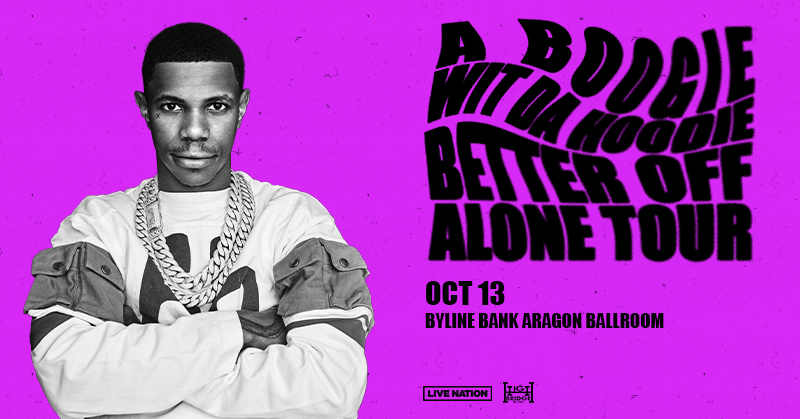 📣 JUST ANNOUNCED 📣 🎶 A Boogie Wit Da Hoodie (@ArtistHBTL): Better Off Alone Tour 📅 October 13 🎫 Unlock presale tickets Monday, May 20 @ 10am (code: SOUNDCHECK) | General onsale begins Wednesday, May 22 @ 10am | livemu.sc/44JO7nY