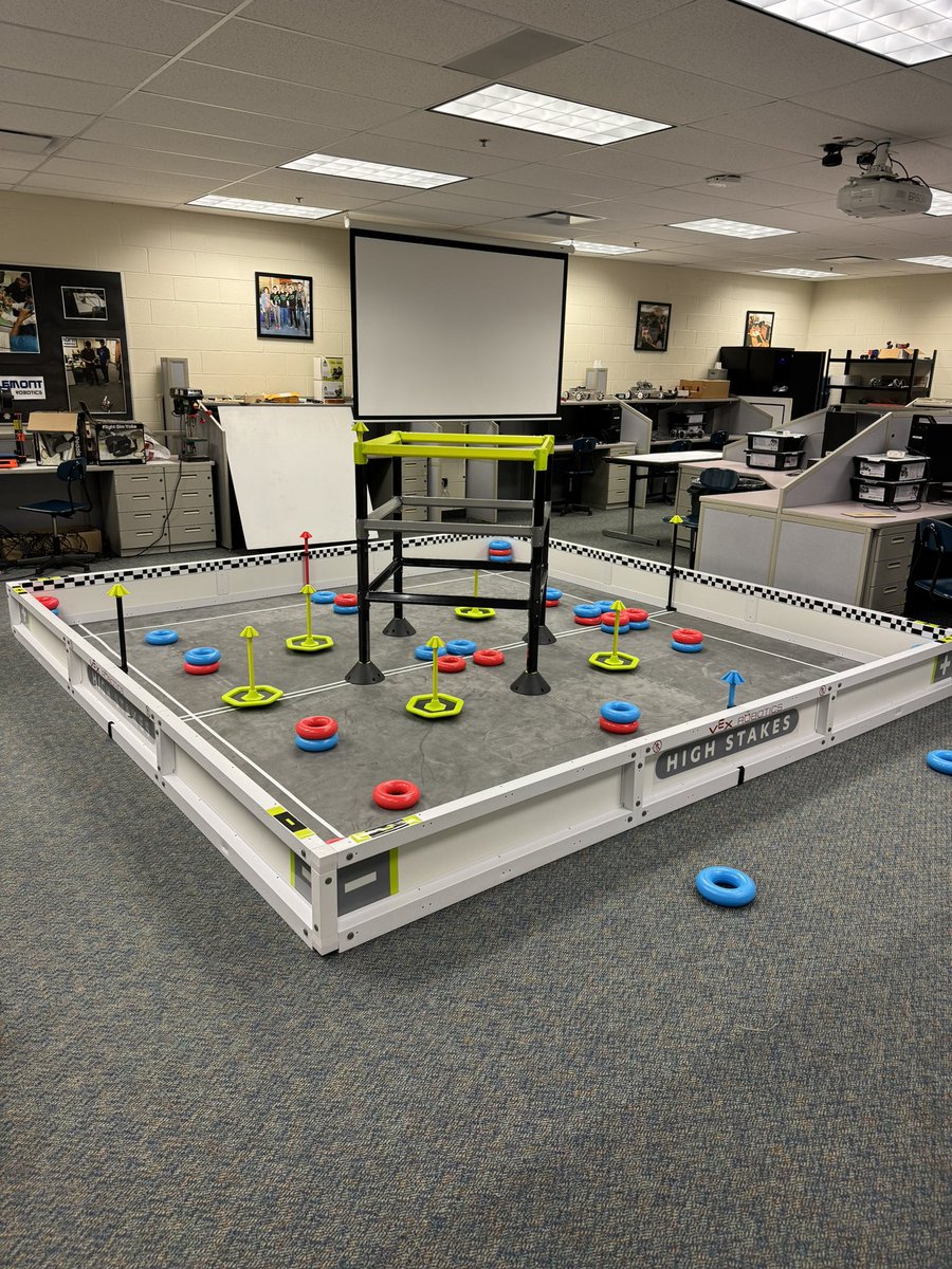 Our @VEXRobotics competition arena is ready for the 24-25 season!  #WeAreLemont #vex #robotics