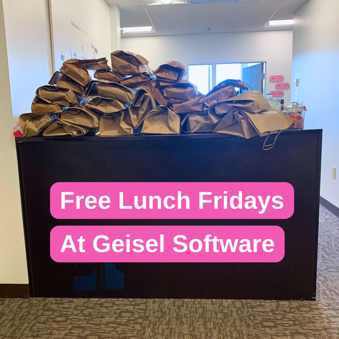 Did someone say, “Free lunch?”.

Interested in working at Geisel Software? Check out our job listings on our website!

#joblisting #Culture #TechCulture #SoftwareDeveloper #DeveloperJobs #SoftwareEngineer #SoftwareDevelopment