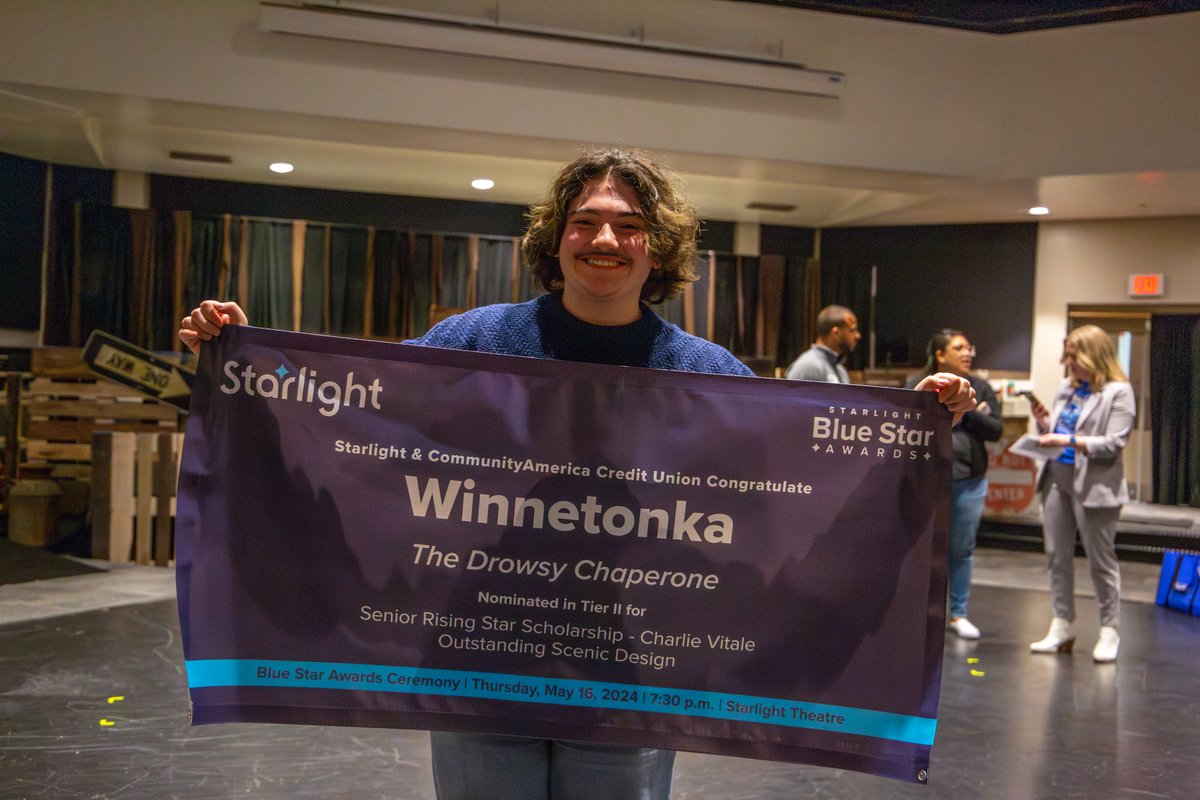 Congrats to Charlie from @Winnetonka on this scholarship win at the @KCStarlight #BlueStarAwards last night! 🌟