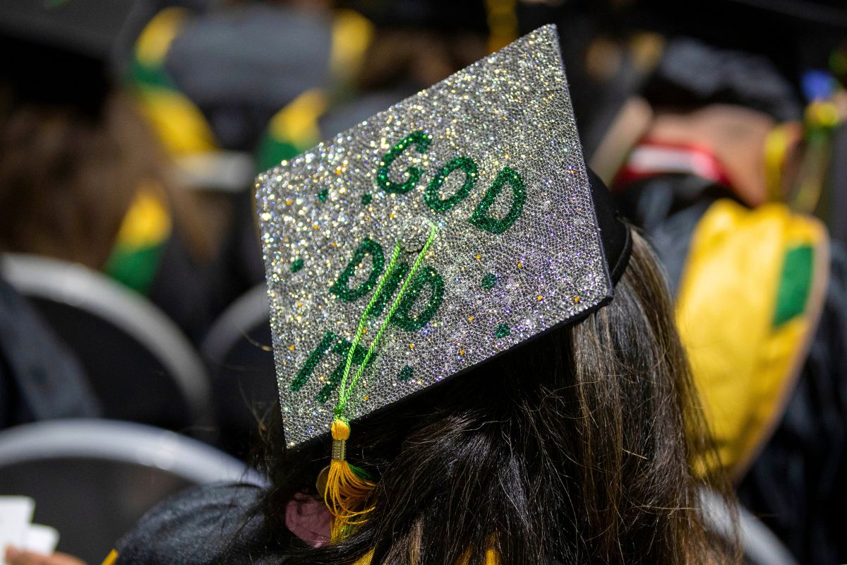 This #GraduationTasselDay, we are featuring some of the decorated mortarboards that were on display during our 2024 commencement ceremonies. We congratulate these graduates on obtaining their Saint Leo degrees and on their creativity!