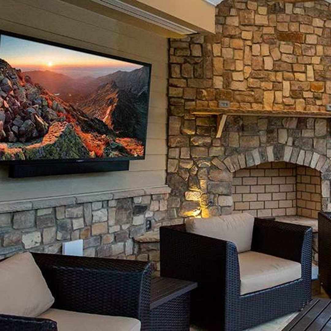 'Picture it: a warm breeze, the smell of food grilling in the distance, and a bright, crisp screen playing the big game while your friends gather around. That's the experience a TV designed for the outdoors provides.' Read our expert's outdoor TV guide: crutchfield.com/r/1S6