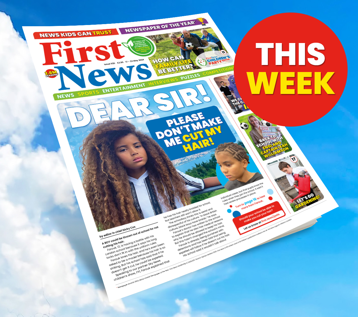 The latest edition of First News is OUT NOW! 🗞️ This week includes: 💇 Schoolboy threatened with expulsion because of his hair 🏥 New NHS trial shows good results 🪐 Best evidence yet of another planet outside our solar system and so much more! Start reading today 📰