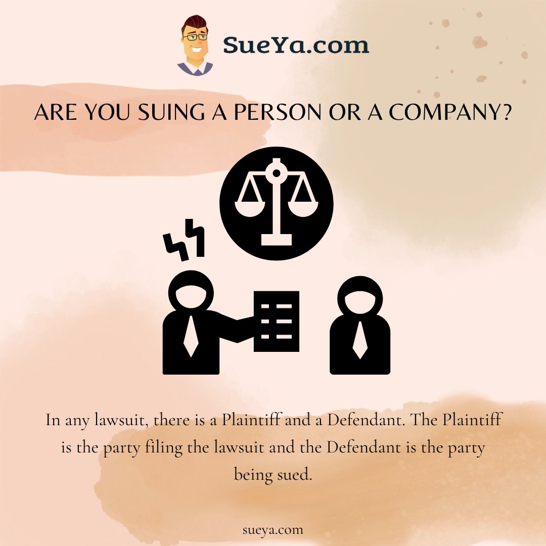 In any lawsuit, there is a Plaintiff and a Defendant. Plaintiff is the party filing the lawsuit and the Defendant is the party being sued. 
.
.
#SueYa #lawsuit #lawyers #tenant #evict #eviction #judgment #landlords #California #JudgmentEnforcement #legalprocess #court