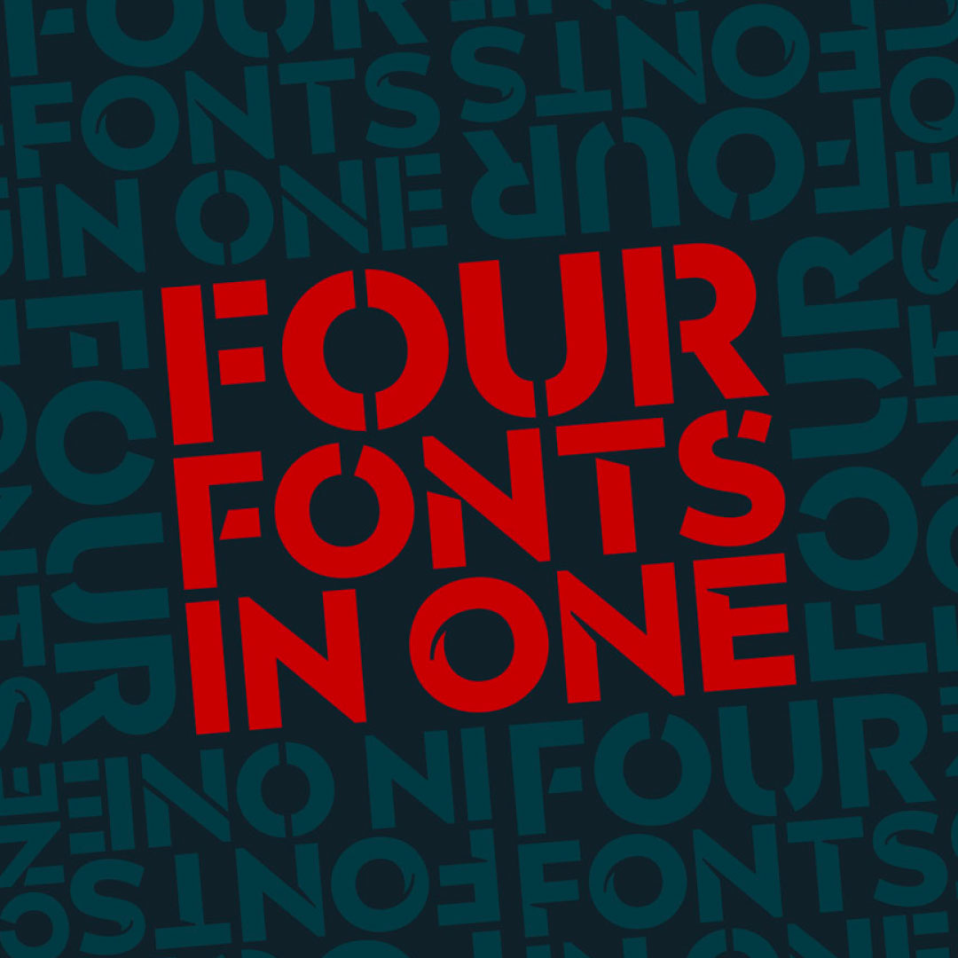 Stasis by Paulo Goode is a captivating geometric sans typeface with an ace up its sleeve. The real benefit of adding Stasis to your collection is that you are essentially getting “four fonts in one”. bit.ly/3UItsfd