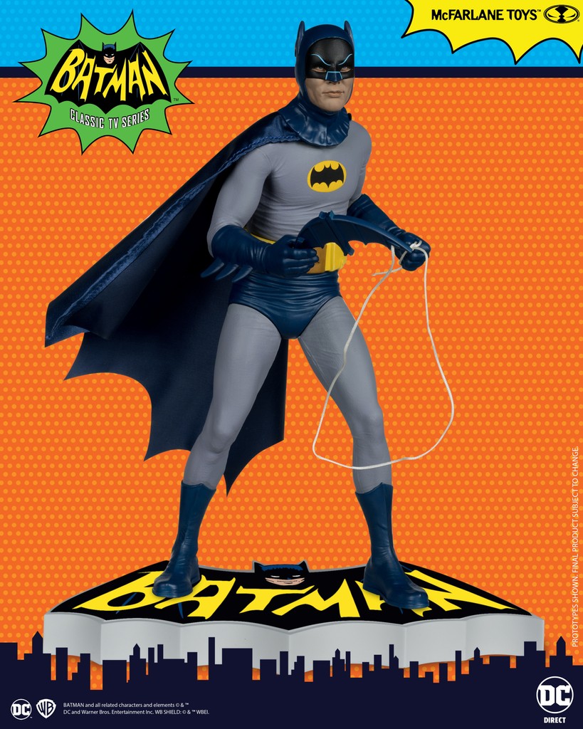 FIRST LOOK - Batman™ 1:6th scale DC Direct resin statue based on the Batman™ Classic TV Series! Stands approximately 11.5' tall. 
Pre-order launches MAY 22nd at select retailers.

#DCDesignerSeries #McFarlaneToys #DCDirect #Batman #Batman66