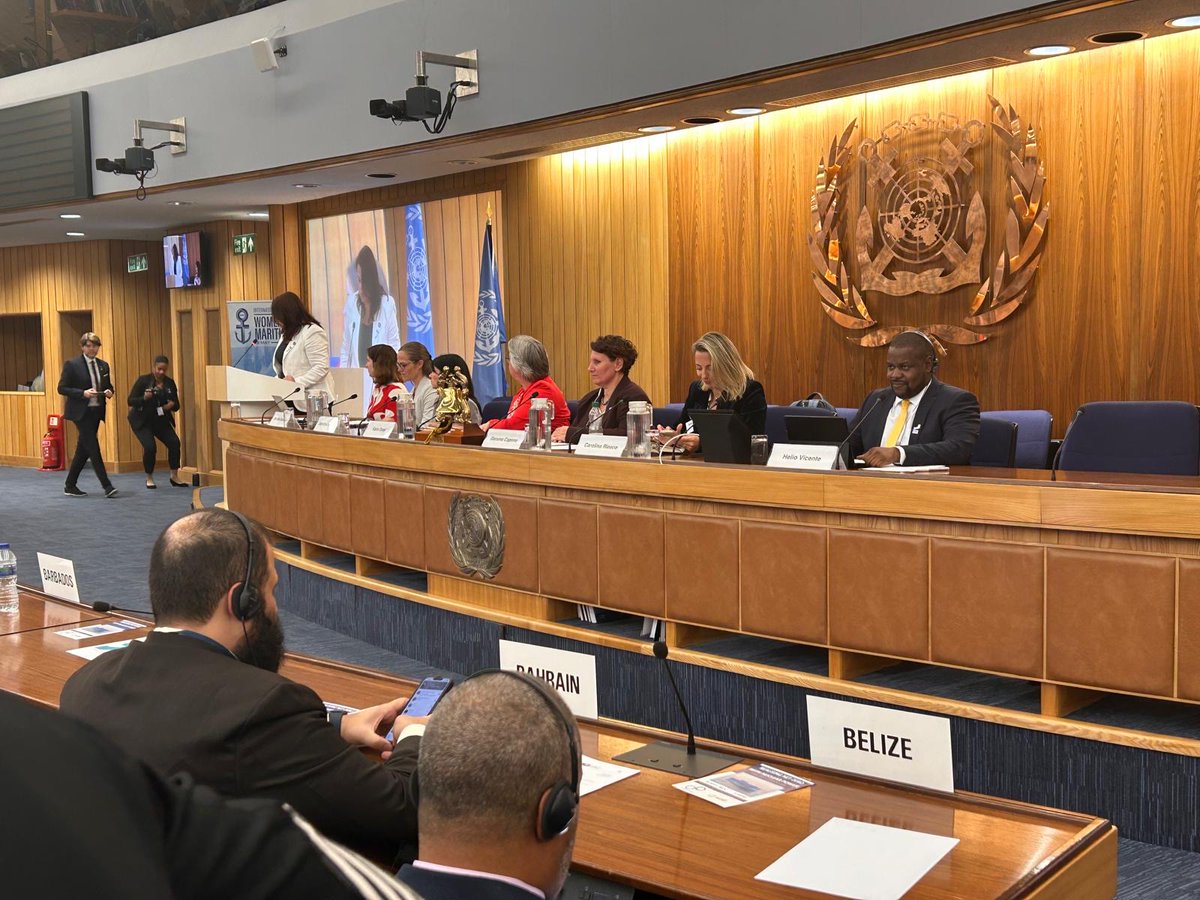 ICS Director of Employment Affairs Helio E S G Vicente representing ICS at the @IMOHQ Symposium, during International Day for Women in Maritime. #WomeninMaritimeDay