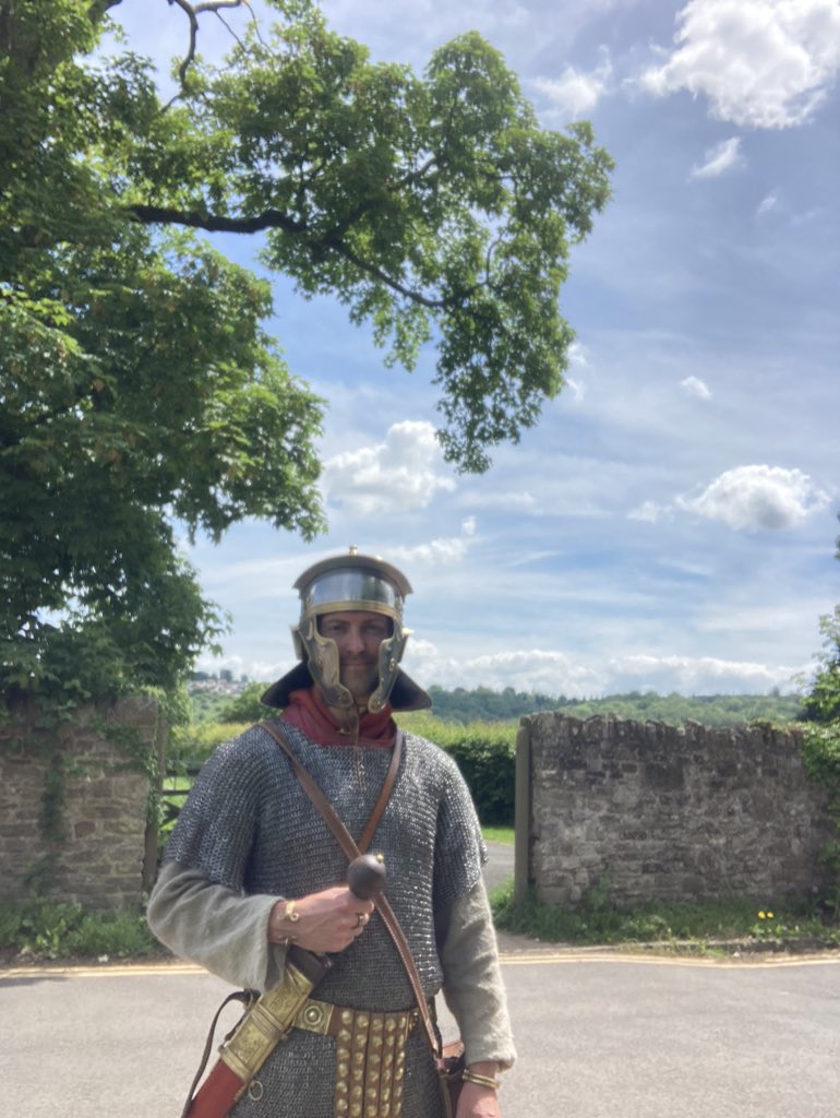 Another day of Walking with Romans in the glorious sunshine @RomanCaerleon @Amgueddfa_Learn #learning #romans #museums #wales