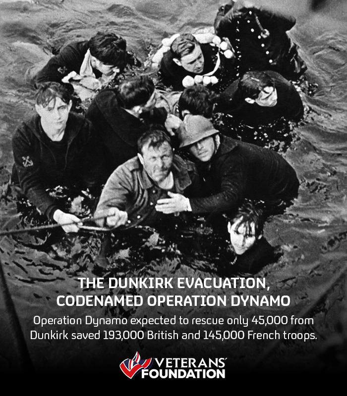 The Dunkirk evacuation took place 26 May 1940 – 4 Jun 1940, evacuating more than 338,000 Allied soldiers during WW2 from the beaches of Dunkirk. Lest we forget. 🌺 Source: History Hit
