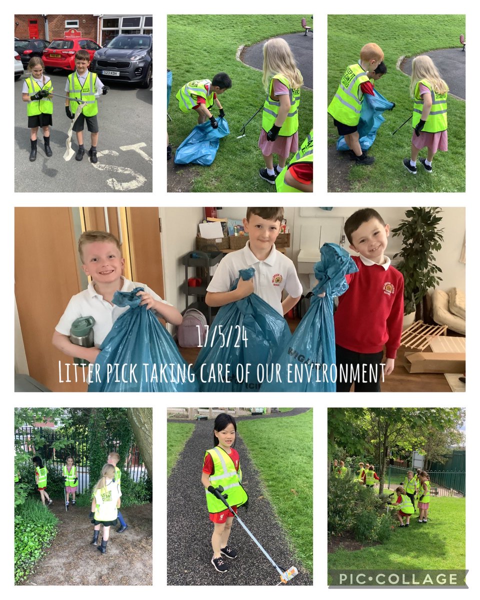 As part of their RE topic about looking after our environment, Year 2 completed a litter pick this afternoon. Look how much they found. #mbre @ShevCommunity