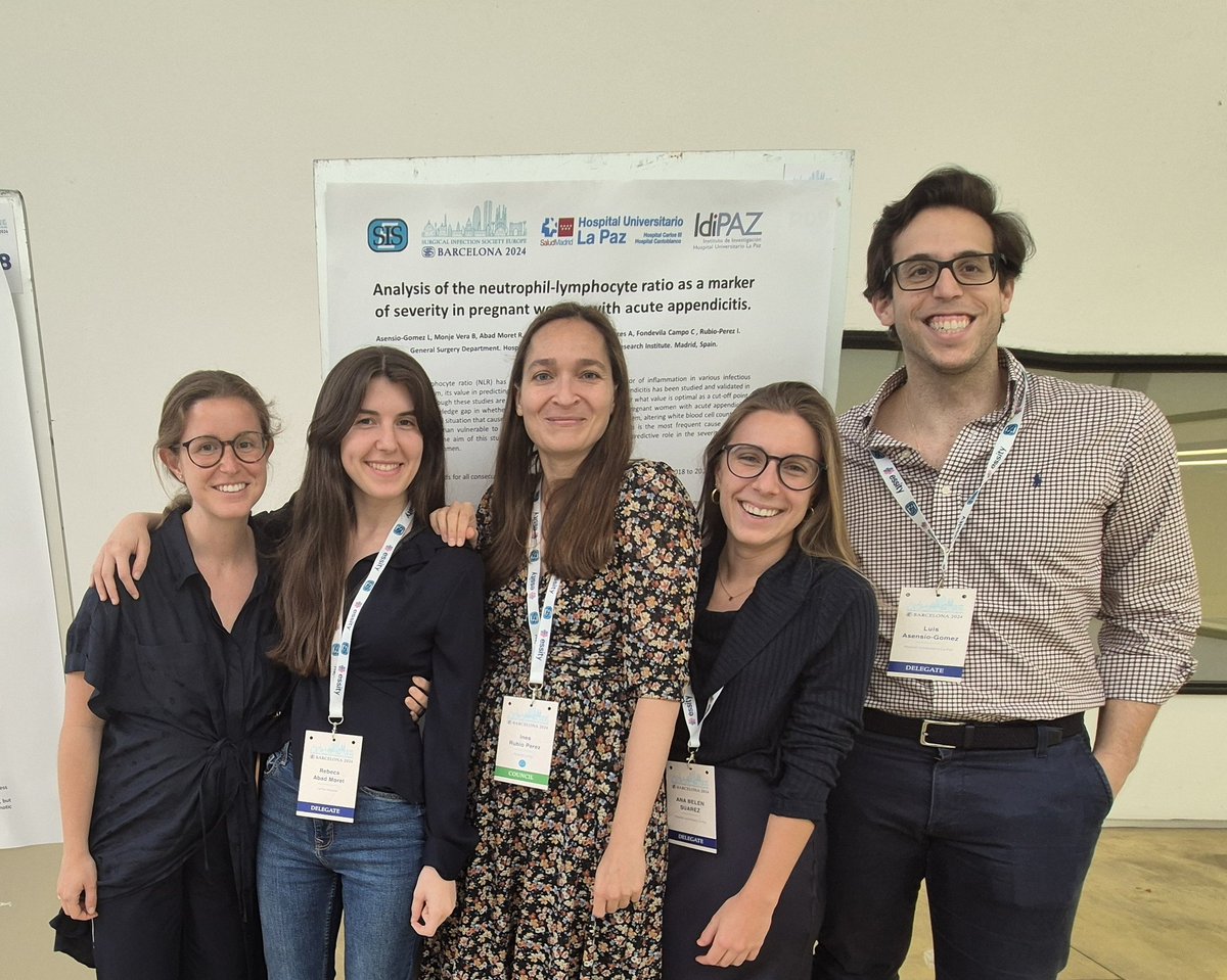 🤩VERY PROUD of my residents & colleague @AsensioMd for their excellent participation in the @SISEurope congress #SISE2024 with 3 oral presentations and 5 posters!👏 Learning, networking & opening their minds to the latest #research:becoming a good #surgeon is also this! #surgEd