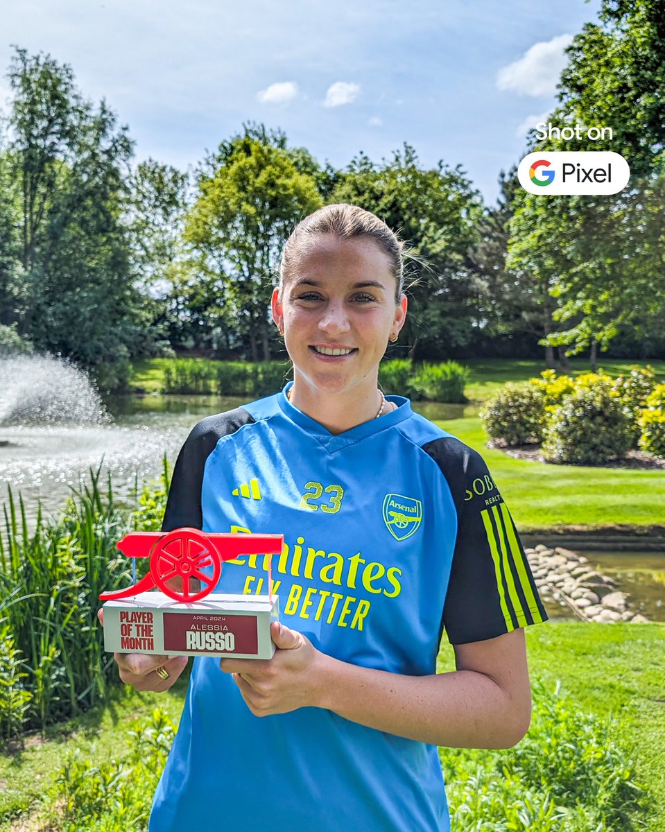 Our April Player of the Month, @alessiarusso7 🌟 Shot on Google Pixel 🤳