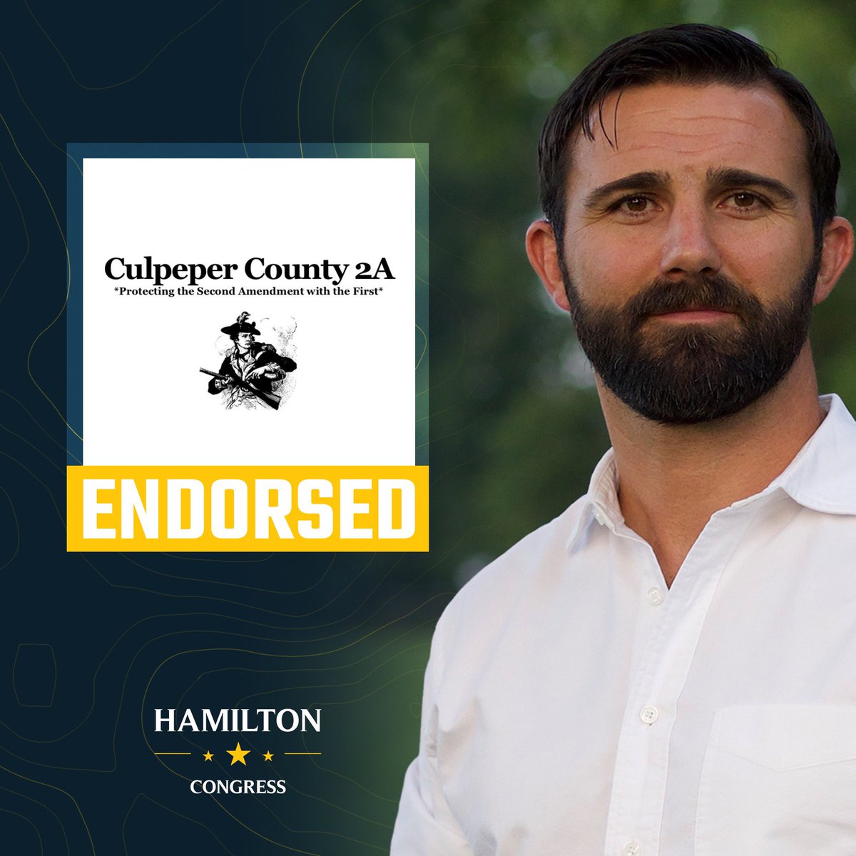 I’m proud to have earned the endorsement of Culpeper County 2A!

CC2A represents thousands of patriots in Culpeper and across the district who advocate firmly for the 2nd Amendment. As your representative, I will never compromise on defending your right to keep and bear arms.