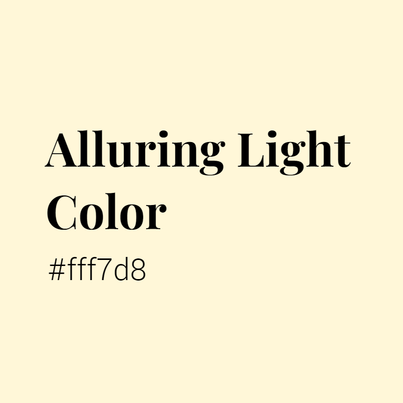 Alluring Light color #fff7d8 A Cool Color with Yellow hue! 
 Tag your work with #crispedge 
 crispedge.com/color/fff7d8/ 
 #CoolColor #CoolYellowColor #Yellow #Yellowcolor #AlluringLight #Alluring #Light #color #colorful #colorlove #colorname #colorinspiration