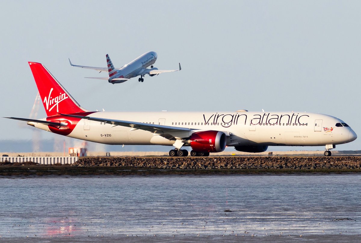 Today, we’re celebrating 30 years of @VirginAtlantic service at SFO! Their inaugural flight from SFO to London Heathrow (LHR) took off on May 17, 1994. 🎉
