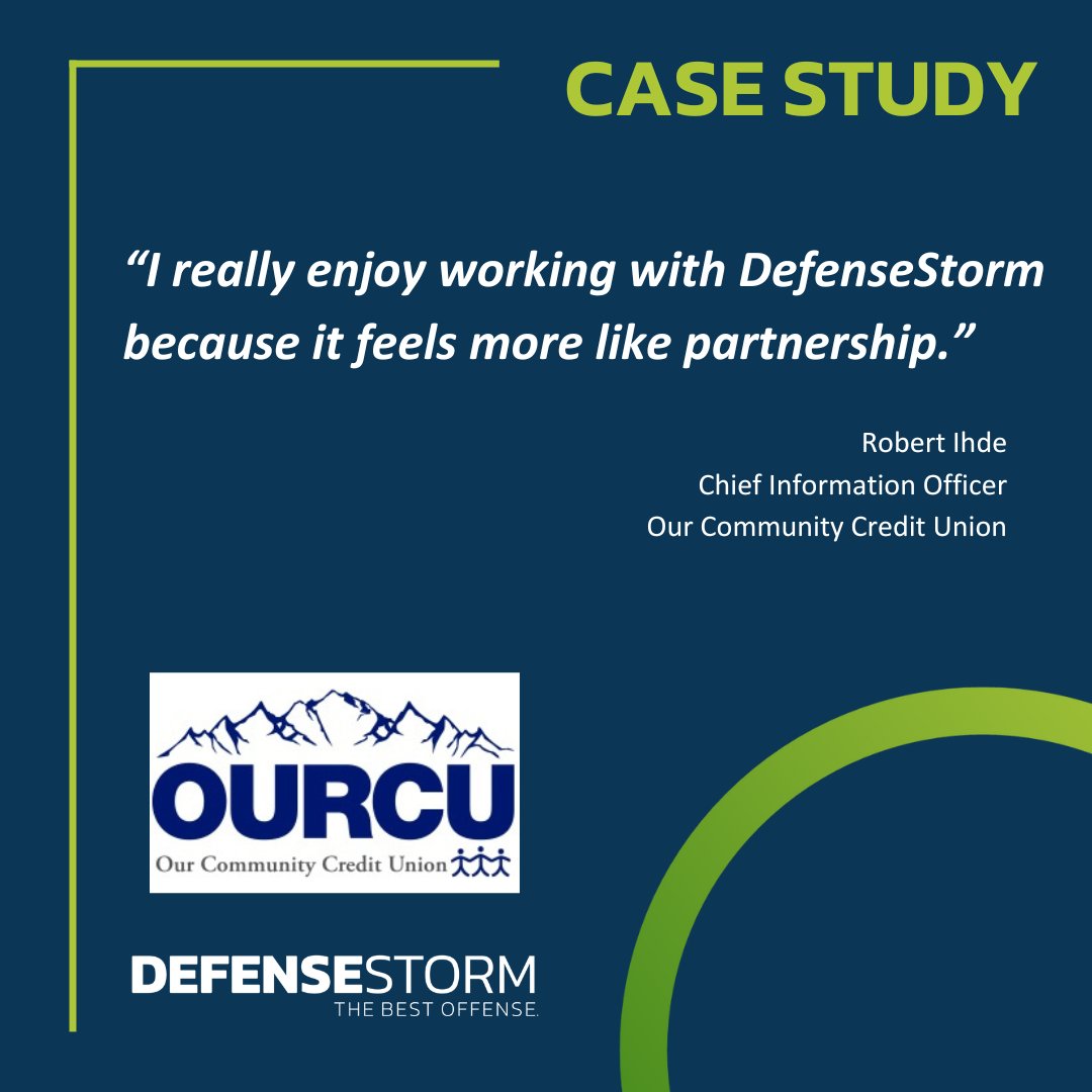 Read the case study to learn how DefenseStorm helped Our Community Credit Union improve their approach to cyber risk management. 

defensestorm.com/resources/case…

#cybersecurity
#cyberrisk
#creditunion
#financialservices