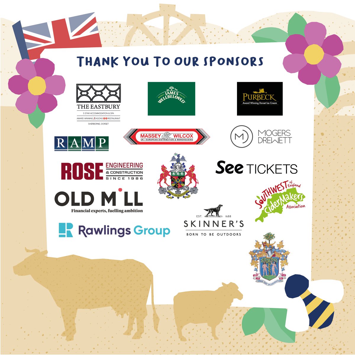 A huge thank you to all our wonderful sponsors, the Show wouldn't go on without your support 🤯🐶🚜🥂🍦 ⭐ A huge thank you for all your support ⭐ Book now and SAVE on the gate price ➡️ loom.ly/0tiF5n8