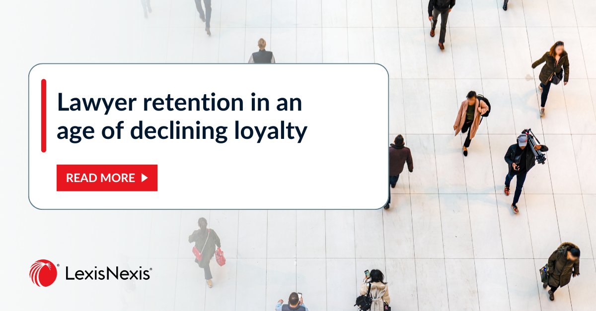 72% of #law firm leaders believe associates are less loyal than in the past. But, is declining loyalty such a bad thing? Or are there hidden benefits to firms? Find out in our blog, Lawyer retention in an age of declining loyalty: ow.ly/aAHZ50RJCuf