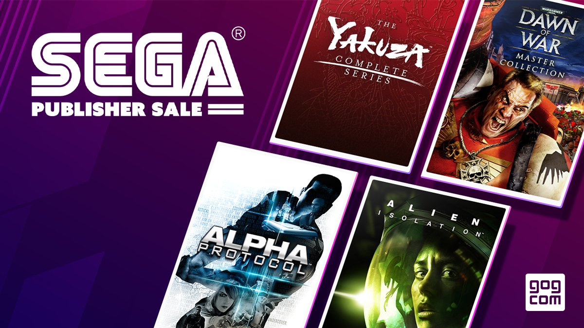 Iconic titles such as Alpha Protocol, Alien: Isolation, Yakuza series, and more, are now discounted during our SEGA Publisher Sale! Grab some new games and enjoy them DRM-free: bit.ly/44T4oXO