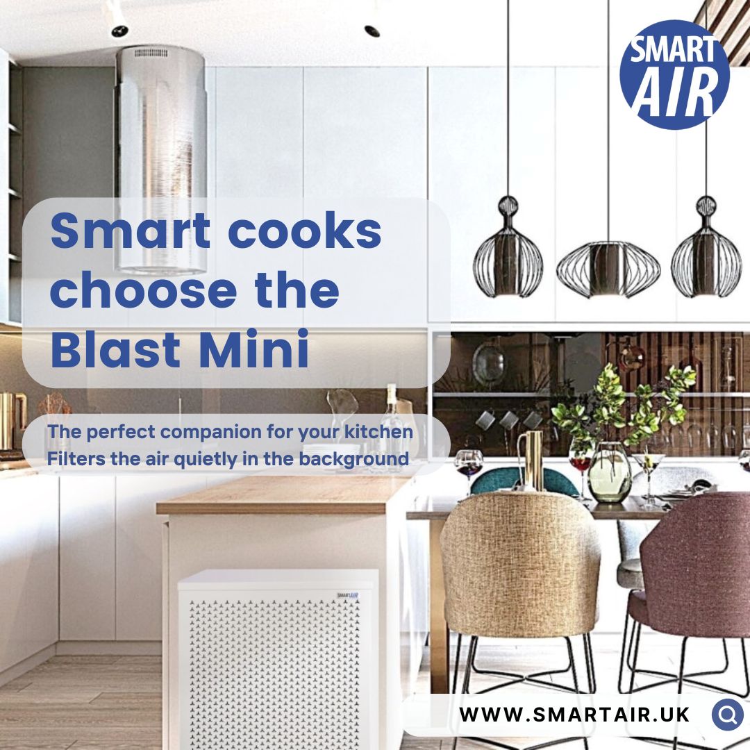 Cook Smarter with Blast Mini! ⭐️ It's compact, powerful and efficient - the perfect companion for your kitchen! 🍴 smartairfilters.com/uk/en/product/… 🛒 Read how it outperformed 73 air purifiers tested: housefresh.com/blast-mini-rev… 🏆 #SmartAir #SmartCooking #CleanAir #IndoorAirQuality