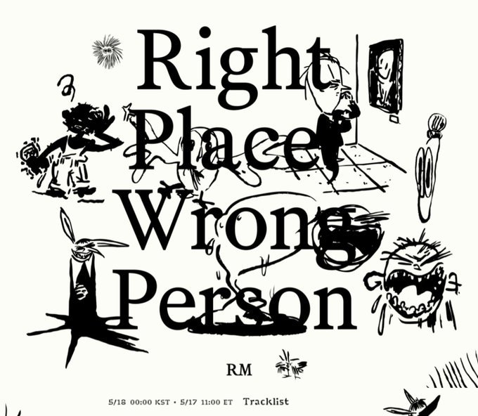 RT AND REPLY RPWP TRACKLIST #RM #RightPlaceWrongPerson