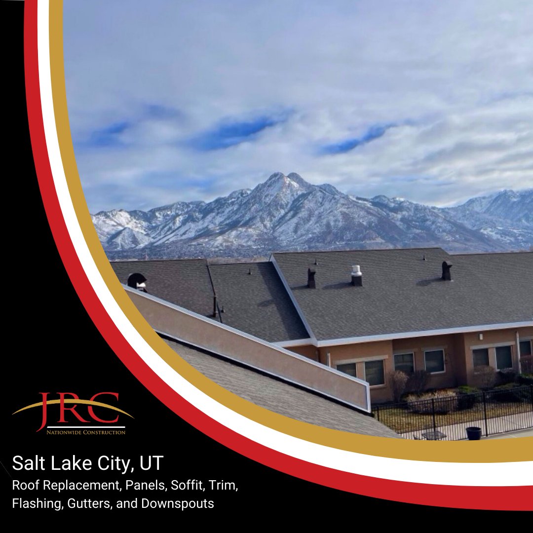 Our team did some great work in Salt Lake City, Utah! We replaced 944 squares of field tile with new 40-year dimensional shingles. We also installed flush panels, fascia, soffit, coping caps, counter flashing, gutters, and downspouts, ensuring a finished and complete look.
