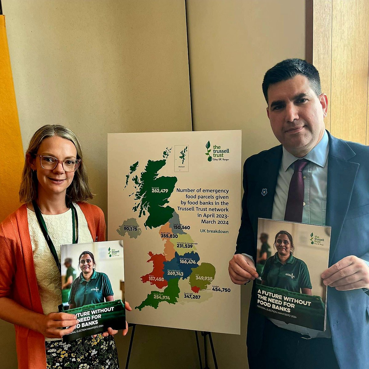 We have the richest Prime Minister in history claiming his plan is working.

Well it's not for millions struggling to get by.

The Trussell Trust distributed a record 3.1 MILLION food parcels over the past year.

I met with them to discuss how we can end the need for food banks.