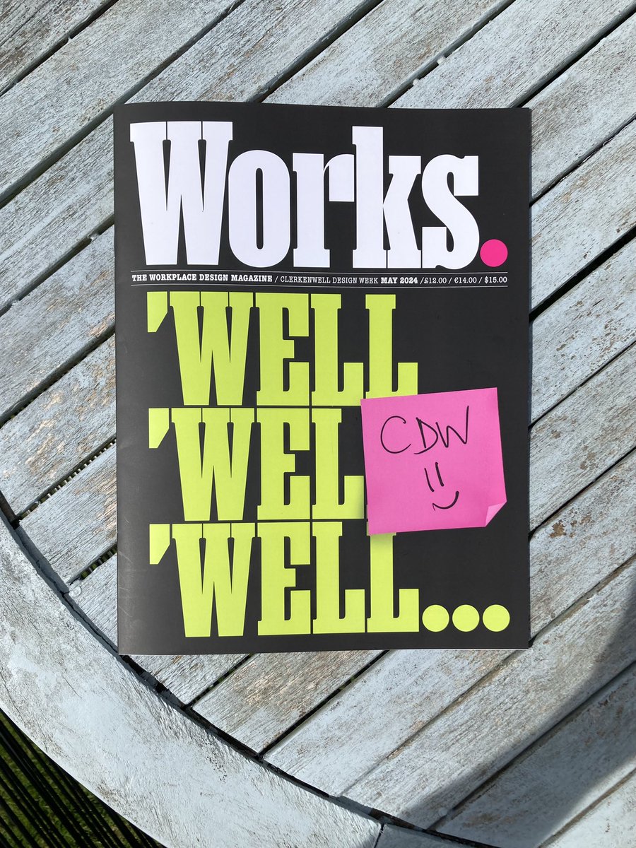 Looking through the <a href="/works_mag/">Official Works Mag</a> <a href="/CDWfestival/">Clerkenwell Design Week</a> preview ahead of the event next week! Beautifully printed by <a href="/PureprintGroup/">Pureprint Group</a>. Published by <a href="/InsightOnWork/">Workplace Insight</a> Editor: <a href="/mick_works/">Mick Jordan</a>. Art director: <a href="/Patrick_Myles/">Patrick Myles</a>. #design #workplacedesign #furnituredesign #clerkenwelldesignweek24