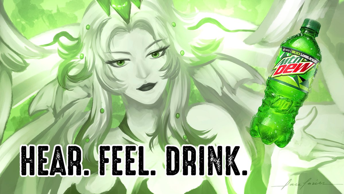 I cannot rest until I have shared Mother Hydaelyn's message...

#ffxiv x #mountaindew collab