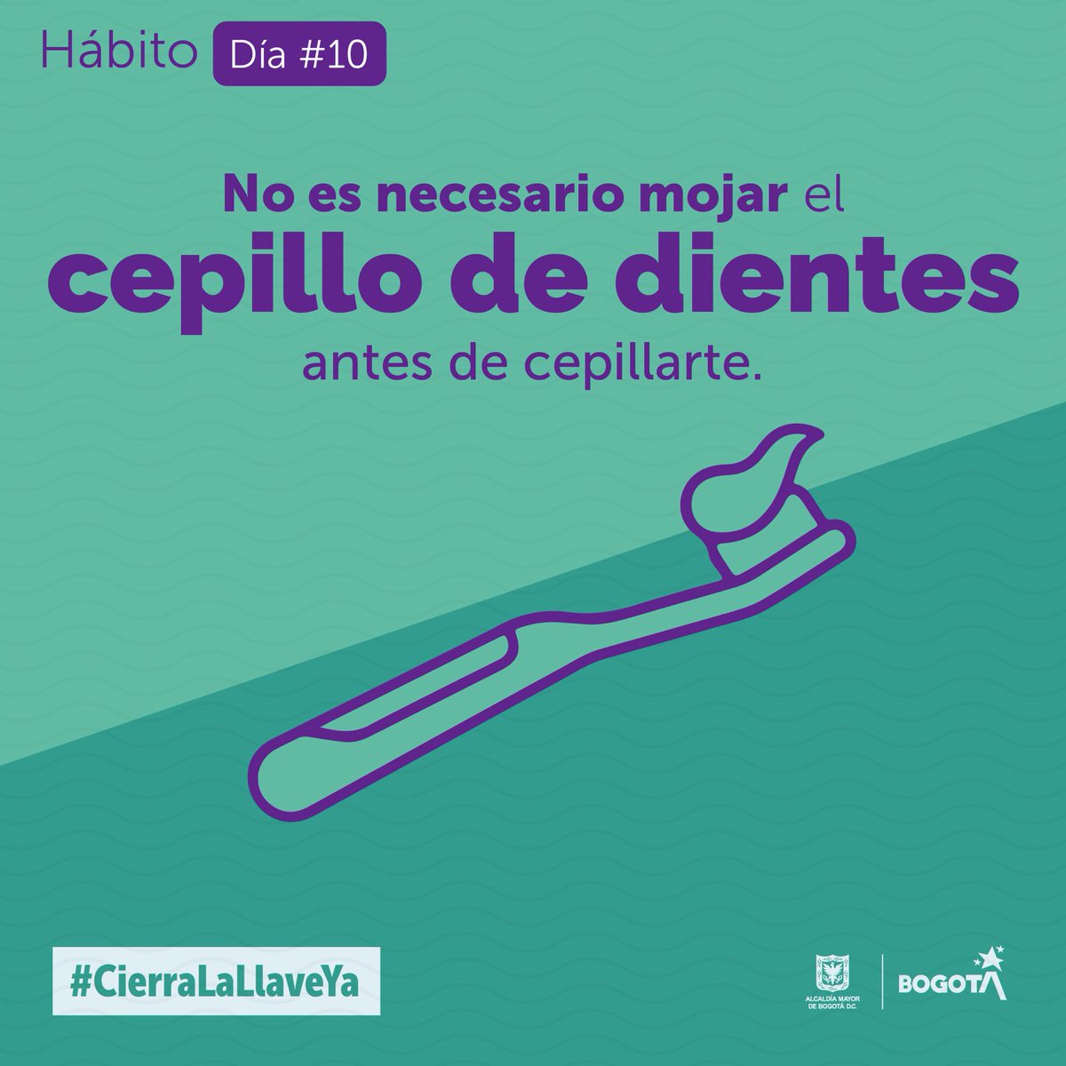 ¿Sabías que los odontólogos recomiendan no mojar el cepillo de dientes para que la pasta no pierda sus propiedades? Mejorando este hábito no solo ayudamos a nuestra salud dental, sino también ahorramos agua. 🪥🦷 #CierraLaLlaveYa