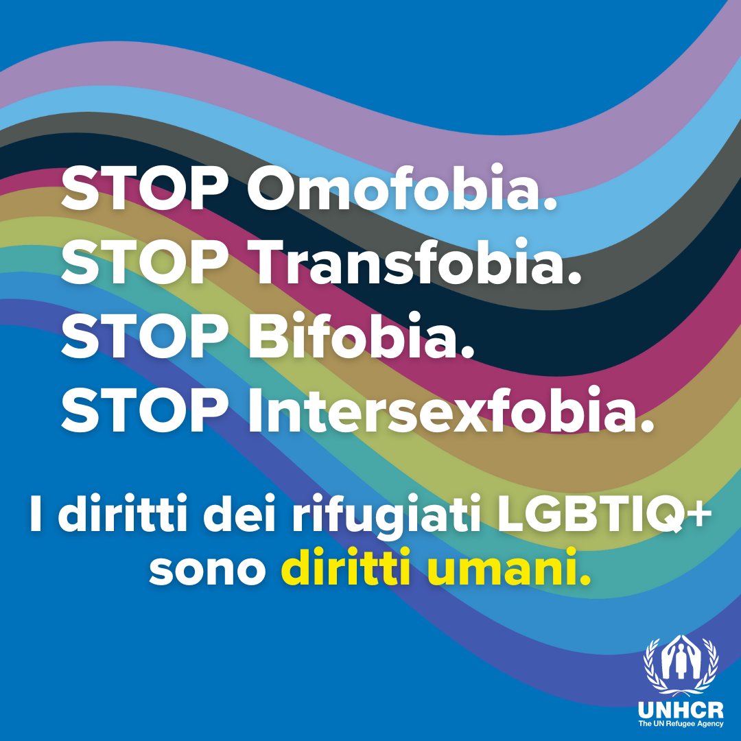 I diritti dei rifugiati LGBTIQ+ sono diritti umani!!! 🧡🩷🩵💚💙💜❤️ #IDAHOBIT