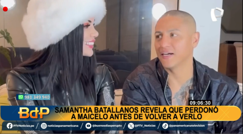 PTV_Noticias's tweet photo. #BDP #EnVivo | SAMANTHA BATALLANOS. Asegura que perdonó a #Maicelo antes de volver a verlo, pese a que lo acusó por violencia psicológica y física.
Míranos EN VIVO ► https://t.co/gj7lGwGLNU
#PanamericanaTelevisión #BloqueEspectáculos #RocíoMiranda https://t.co/LVQJ2Agq4D