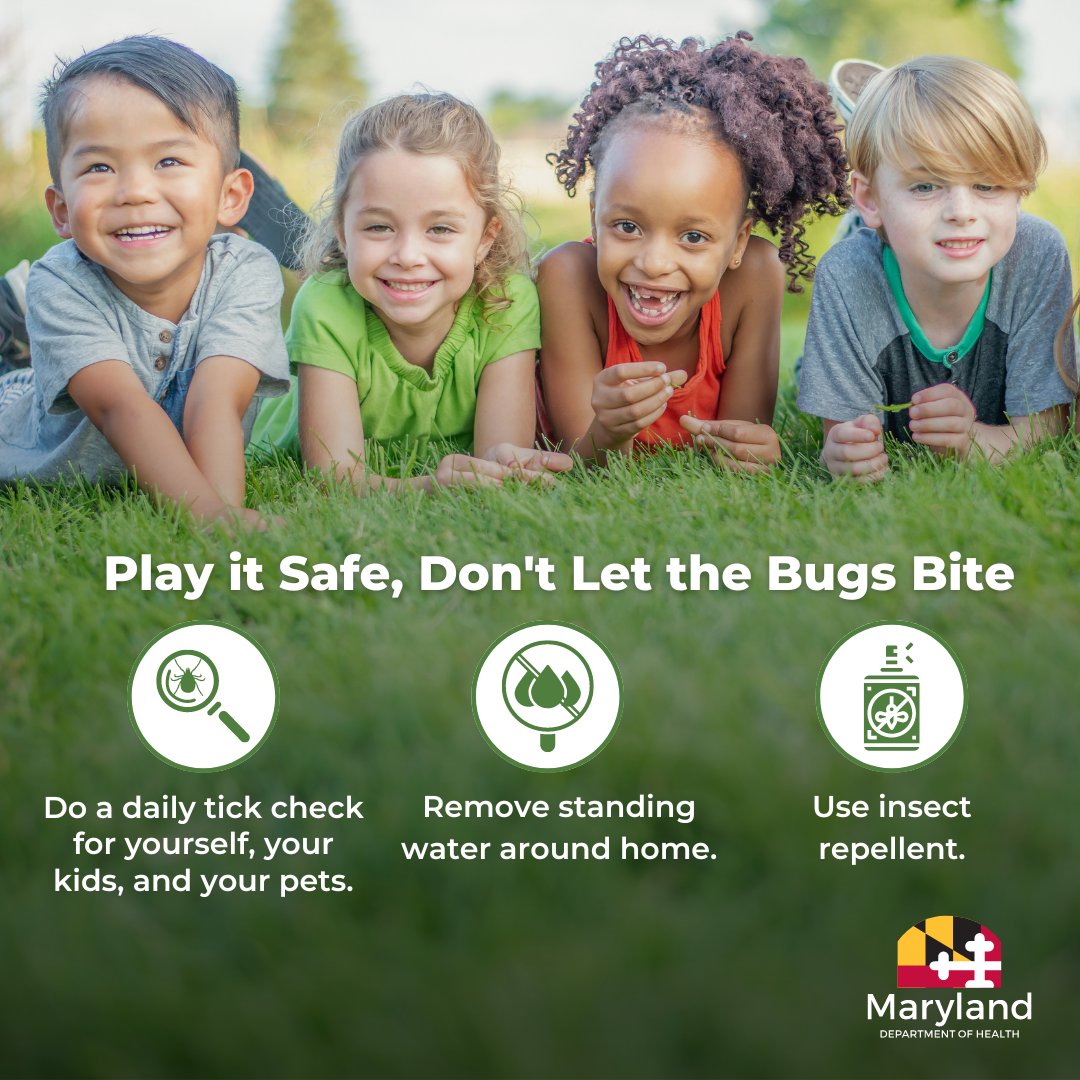 Before your kids play in the park or in the backyard, help them apply an EPA-registered insect repellent. Preventing mosquito and tick bites protects your little ones from getting sick. Learn more: bit.ly/45sEoRD