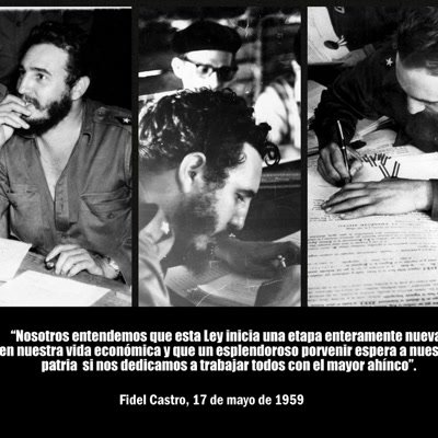 El temor de los campesinos a ser despojado de sus bienes y de sus tierras desapareció con la firma de la Ley de Reforma Agraria por nuestro Comandante en Jefe Fidel Castro Ruz. Hoy el campesinado celebra un aniversario más de este acontecimiento. Muchas felicidades. #ANAP