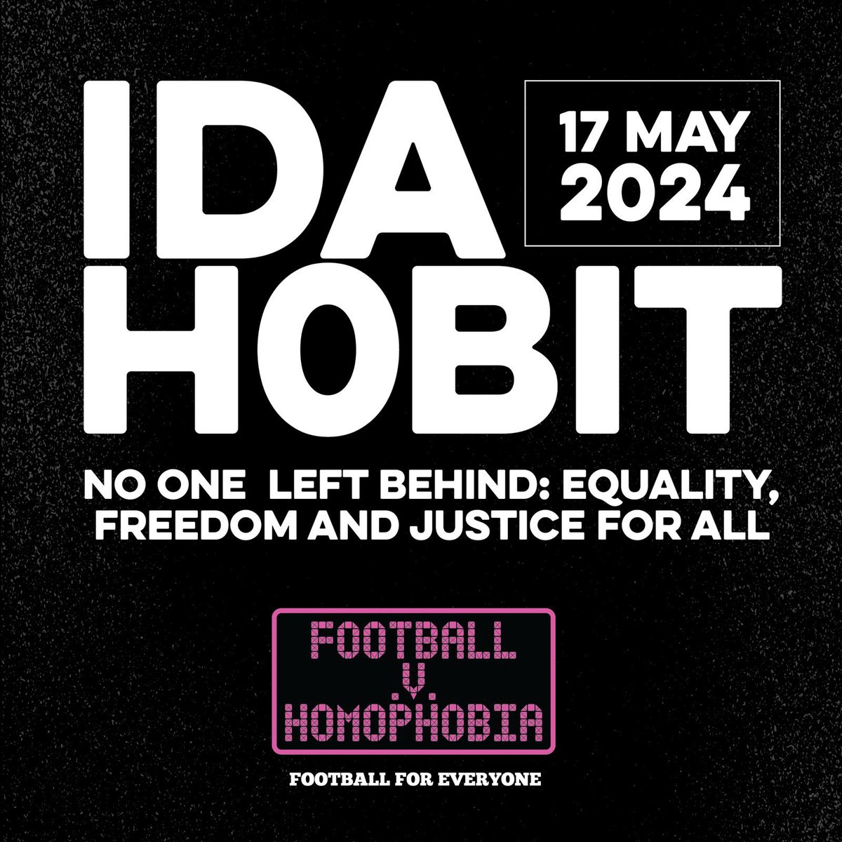 Today is #IDAHOBIT2024 & we stand against anti-LGBTIQ+ discrimination and hate! We stand together with our friends & partners to drive inclusion of LGBTIQ+ people in football & to demand equality in the game. Football is for everyone and no one should be left behind 🤝🏳️‍⚧️🏳️‍🌈⚽️
