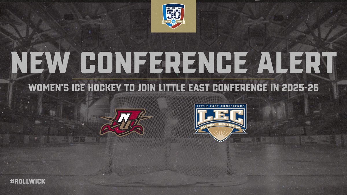 🚨NEW CONFERENCE ALERT 🚨 In 2025-26 @norwich_whockey will compete in @littleeastconf as an associate member #RollWick #d3hky STORY: norwichathletics.com/news/2024/5/17…