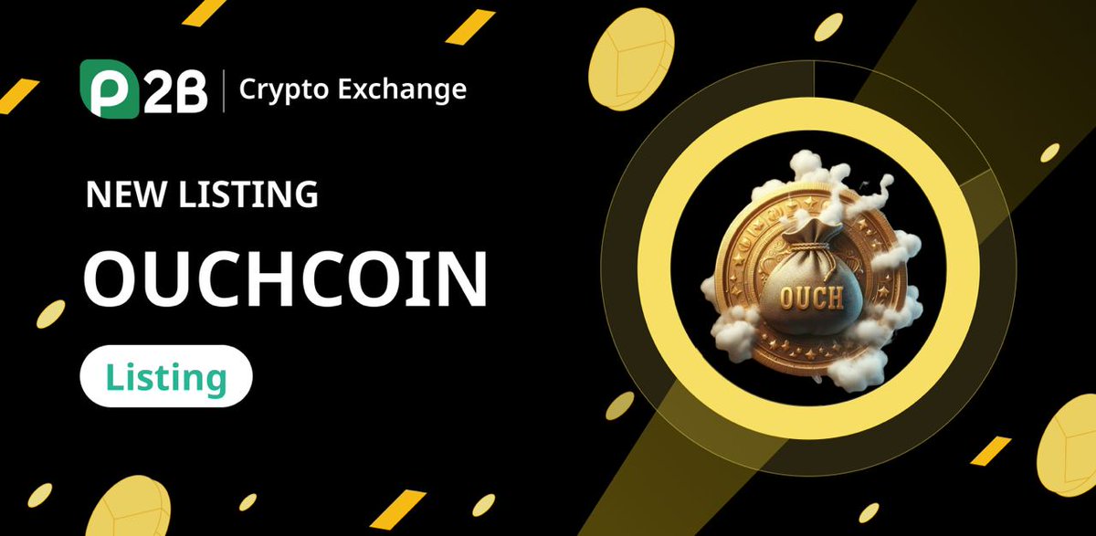 OuchCoin is on P2B Enjoy your trading: p2pb2b.com/trade/OUCH_USD… Learn more about the project: 🔒 Website: ouchcoin.xyz 🔒 Telegram: t.me/ouchcoinoffici… 🔒 Twitter: x.com/ouchcoinhq